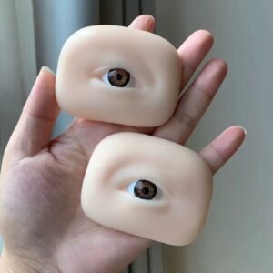 Eyebrow And Eye Module With Eye Practice Skin Simulation Human Body Soft Silicone Thread Eyebrow Model Micro-blade Training Tool