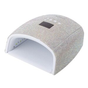 UV Nail Light with Rhinestones 15600mAh 10S Fast Dry Automatic Sensor 66W Removable Bottom Tray UV Led Nail Lamp for Salon Use