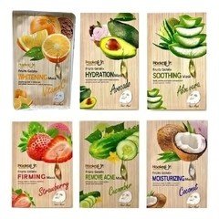 Sheet Face Masks With Natural Extracts (Multiple Types And Scents)