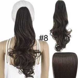 Long Wavy Clip-In Ponytail Hair Extension – Synthetic Heat Resistant Ponytail Piece
