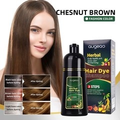 Herbal Hair Dye Shampoo – Chestnut Brown 500ml