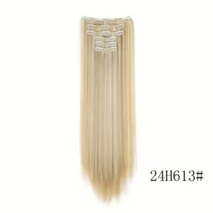 Synthetic Hair Clip In Hair Extensions 7Pcs/Set 24 Inch Long