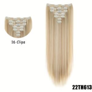 Synthetic Hair Clip In Hair Extensions 7Pcs/Set 24 Inch Long