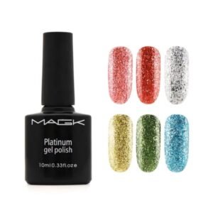Gel Colour - Platinum Glitter - Platinum MAGK Gel Polish