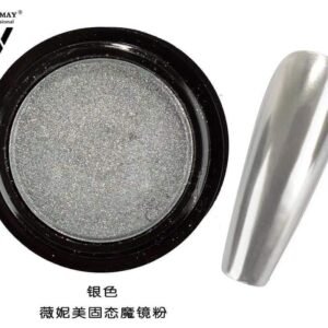 مجموعة بودرة أظافر كروم احترافية - تأثير بريق معدني لفن الأظافر