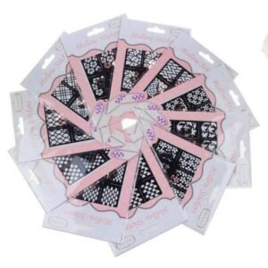 Nail Art Stencil Stickers – DIY Nail Design Templates, Easy & Professional Results