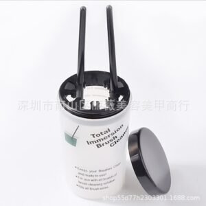 Nail Art Brush Cleaner Cup Immersion Brush Cleaning Bottle with Multiple Size Slots