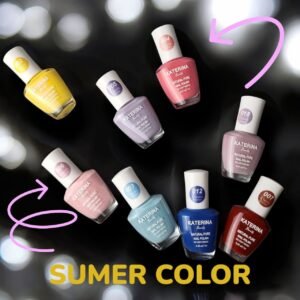 Katerina Beauty Miracle Pure Full Color Shine Nail Polish – Glossy Finish