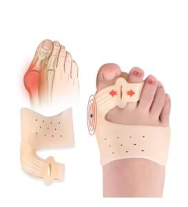 shining queen Bunion Corrector Toe Separator for Hallux Valgus and Overlap Toe Big Toe Joint Pain Relief for Women & Men Soft Gel Day Night Support Beige