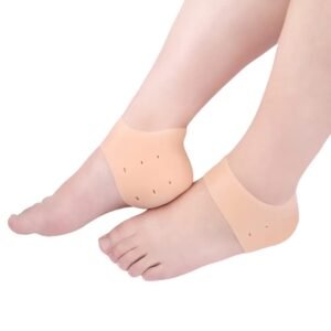 Gel Heel Sleeves Breathable Silicone Heel Socks Protectors to Repair Dry Cracked Heel and Reduce Pains of Plantar Fasciitis