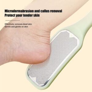 1Pcs Pedicure Foot File Tools Professional Dead Skin Callus Removal Stainless Steel Ergonomic Handle for Smooth Feet