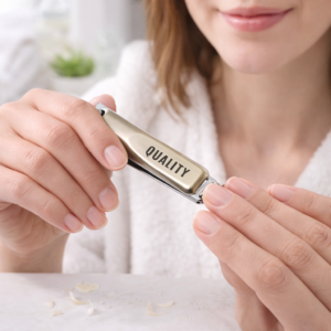 مقص أظافر AOYASIYUE ذو فكين حادين من الفولاذ الكربوني لأظافر اليدين والقدمين - موديل C8604N