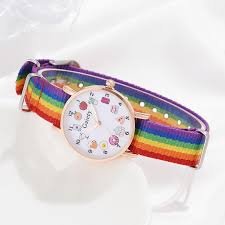 Girls’ rainbow watch