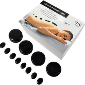Comfort Essential Hot Stone Set for Massage Therapy 16pcs/box