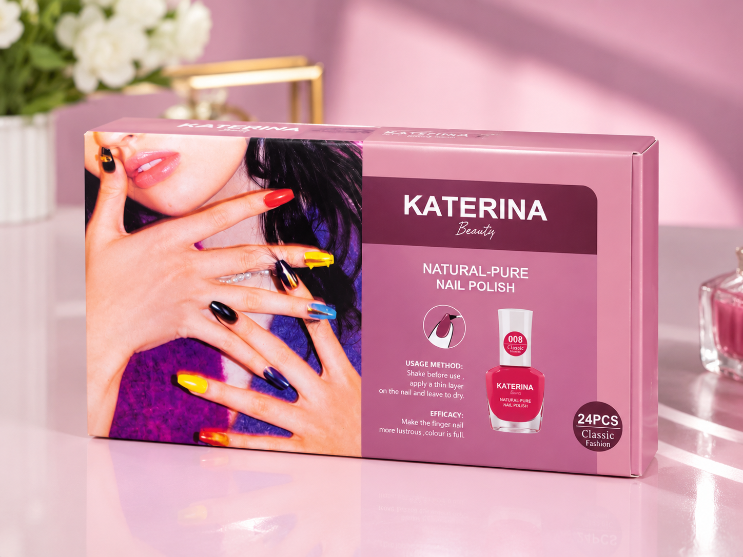 KATERINA Beauty Natural-Pure Nail Polish – Classic Fashion Collection (24 Colors) - Image 24