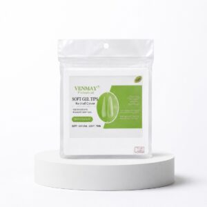 أظافر سوفت جل فينمي لون أخضر فاتح - Vinimay Soft Gel Tips Light Green - Copy