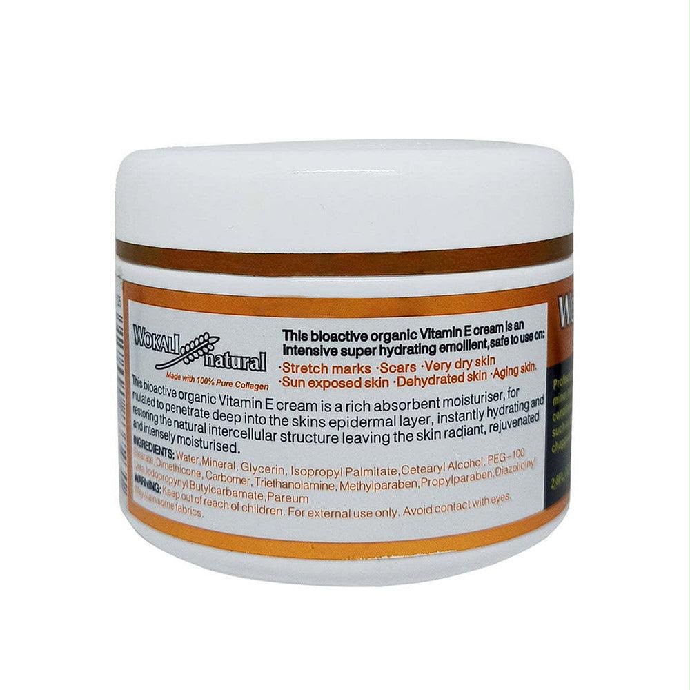 Wokali Natural Vitamin E Skin Cream – كريم فيتامين E للبشرة 80 جم - الصورة 2