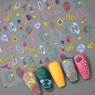 ستكر أظافر رقم 211 - Nail Stickers Model 211