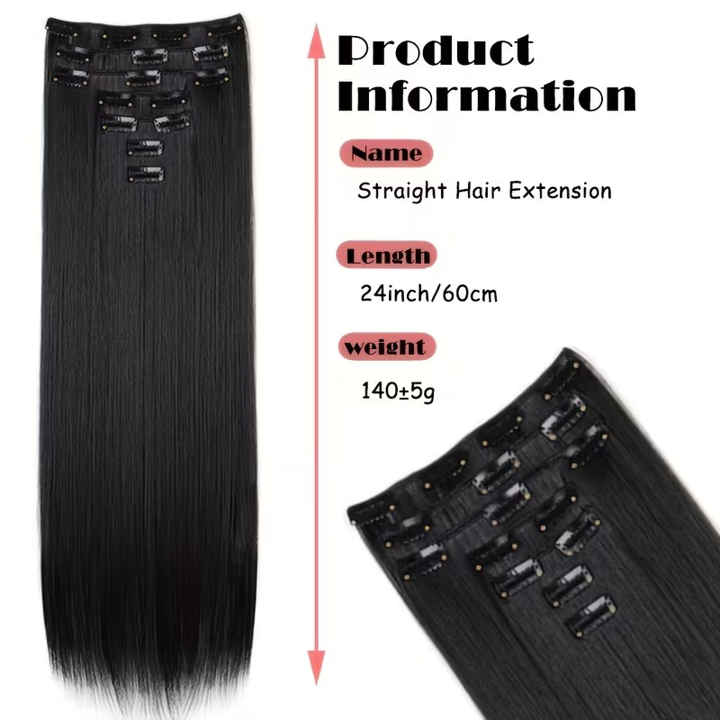 7-Piece Hair Extensions Set – 60.96 cm<br/> - Image 3