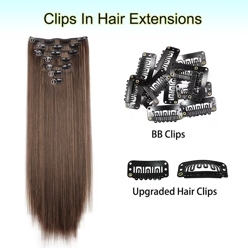 7-Piece Hair Extensions Set – 60.96 cm<br/> - Image 4