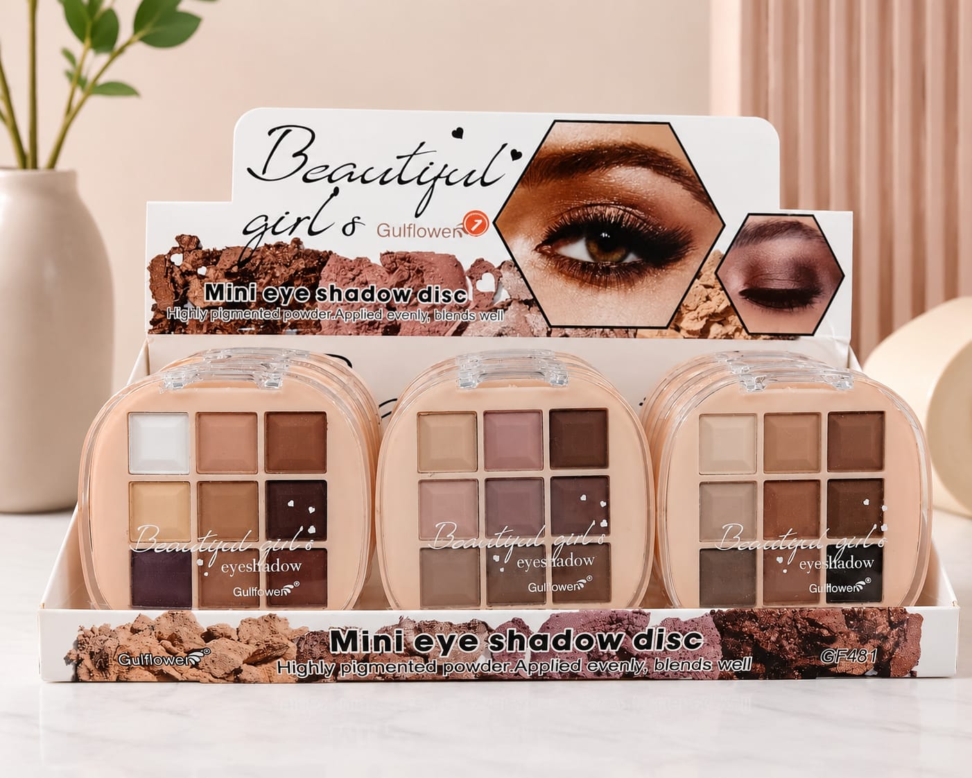 Beautiful Girl's Eyeshadow Palette – 9 Warm Nude Shades<br/>