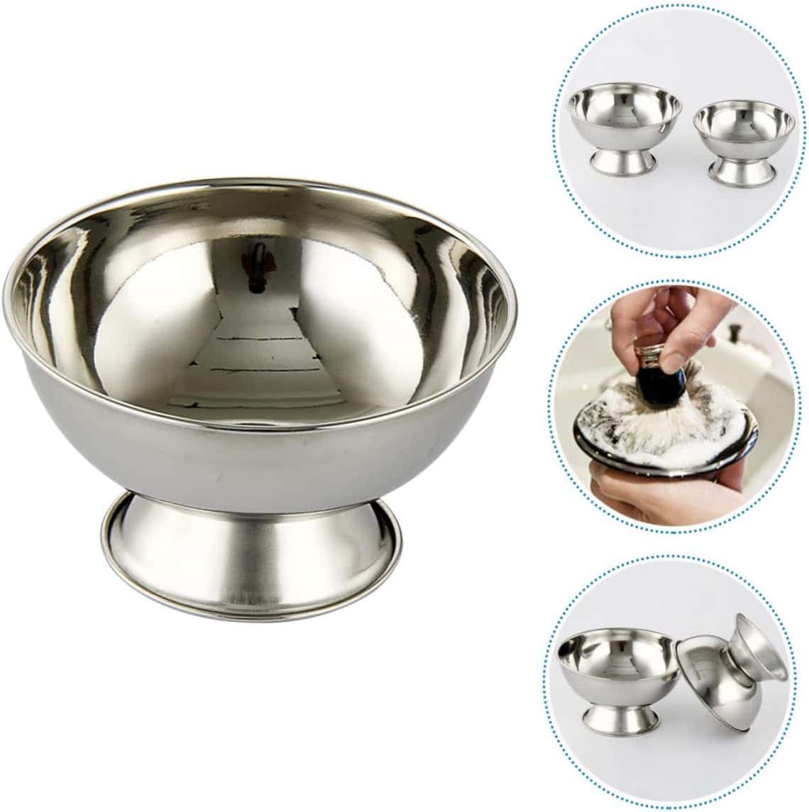 Professional Stainless Steel Shaving Bowl