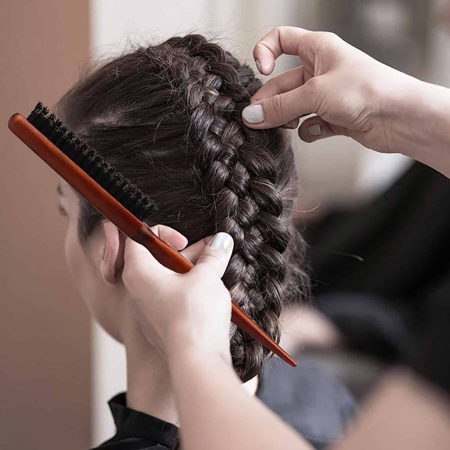 Professional 3-Row Teasing & Styling Hair Brush