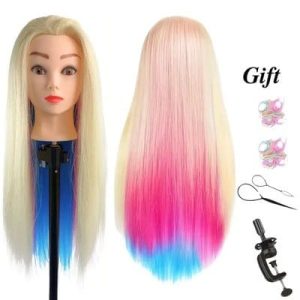 Heat-Resistant Hair Training Head for Hairstyling Practice