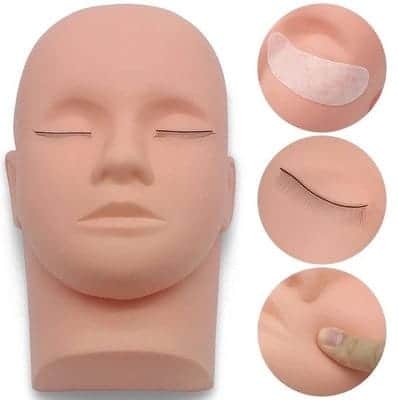 Educational Face For Applying Eyelashes