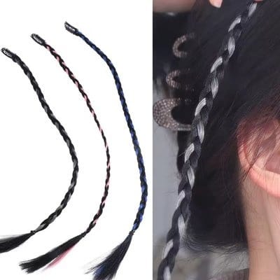 Braided Hair Extension – Ready-to-Wear Hair Braid Strands – Suitable for Kids & Adults