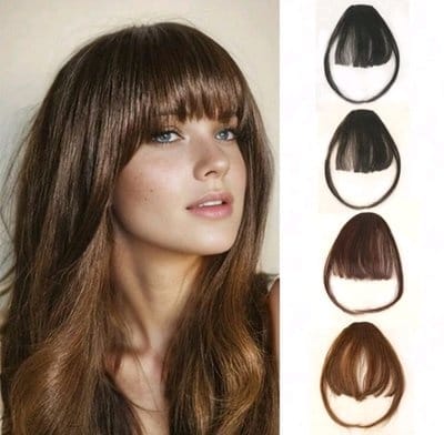 وصلة غرة شعر كليبس شعر حراري