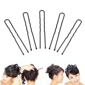 Black U-Shaped Hair Pins Set – Premium Hairpins 200g