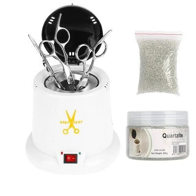 Quartz Sterilizer 100W with Quartz Balls 250 Degree for Hairdresser and Cosmetic Manicure Pedicure (White)