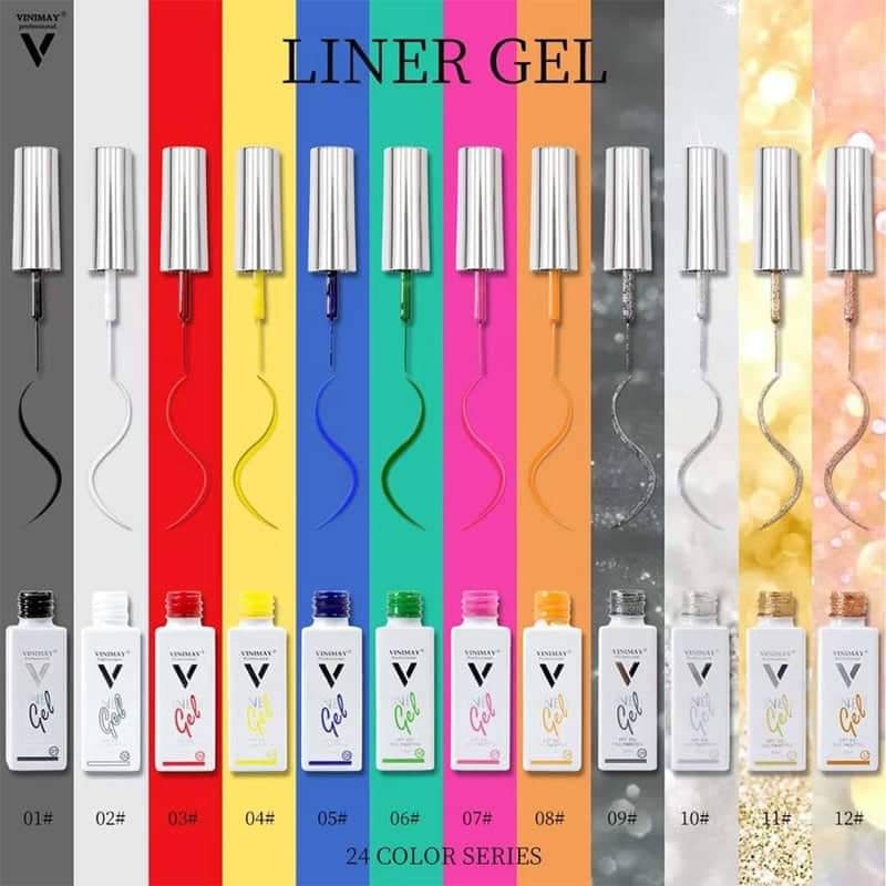 Vinimay 12 Colors Nail Liner Gel Bran