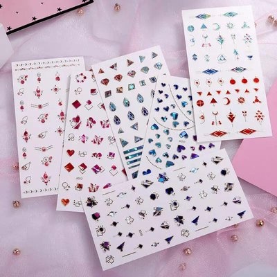 3D Crystal Nail Art Stickers Set