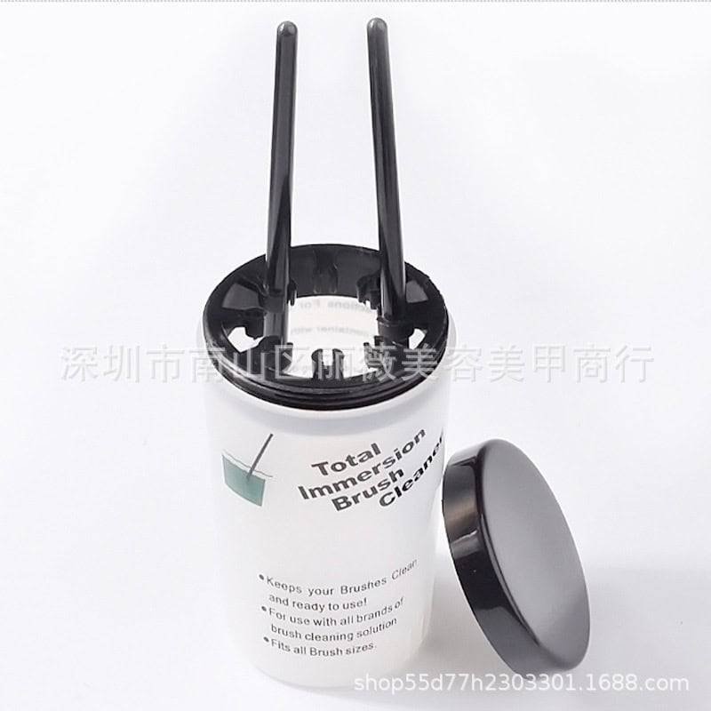 Nail Art Brush Cleaner Cup Immersion Brush Cleaning Bottle with Multiple Size Slots