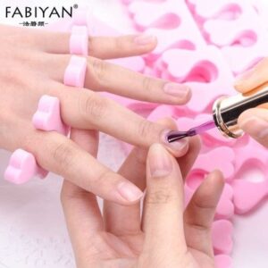 Finger Toe Separator Soft Sponge Divider Nail Paint Protector Tool Set of 2 PCS Shape and color