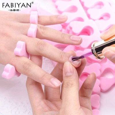 Finger Toe Separator Soft Sponge Divider Nail Paint Protector Tool Set of 2 PCS Shape and color