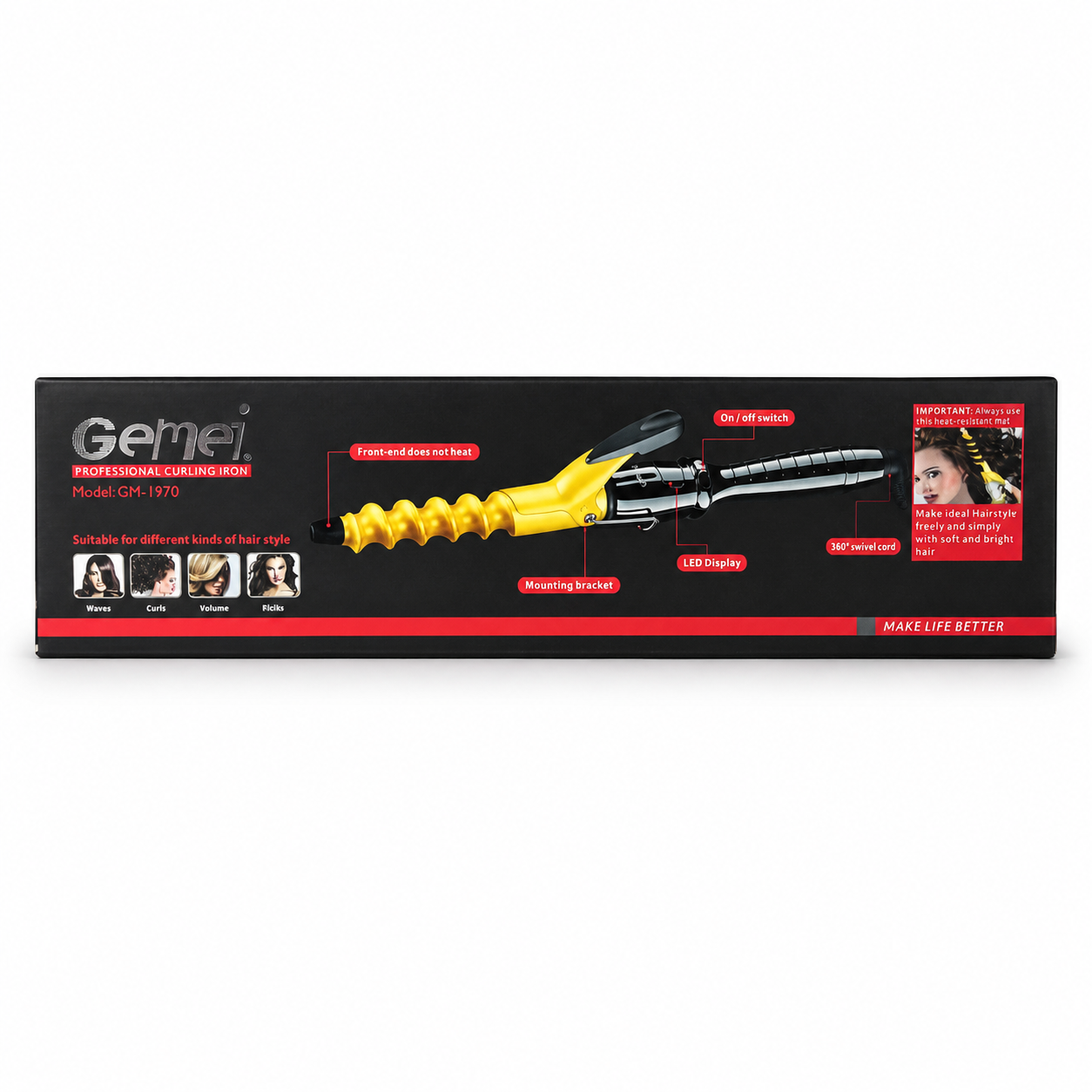 Gemei GM-1970 Professional Hair Crimper