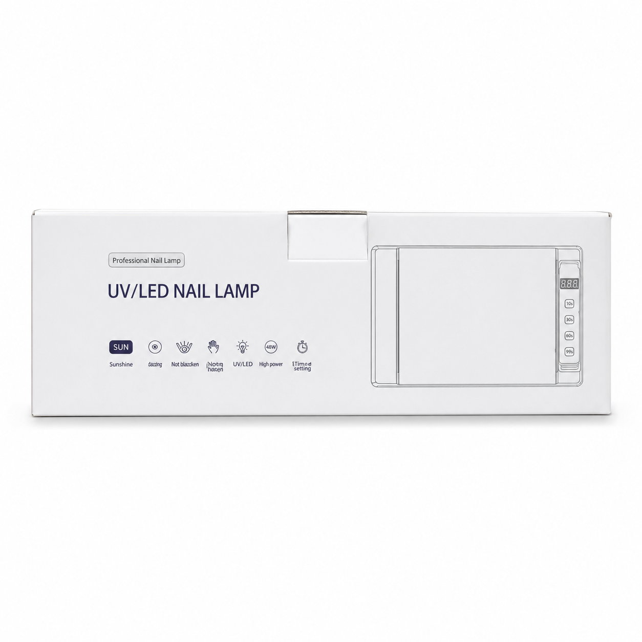 جهاز تنشيف جل الأظافر مع مسند موديل 113 - Nail Gel Dryer with Hand Rest Model 113