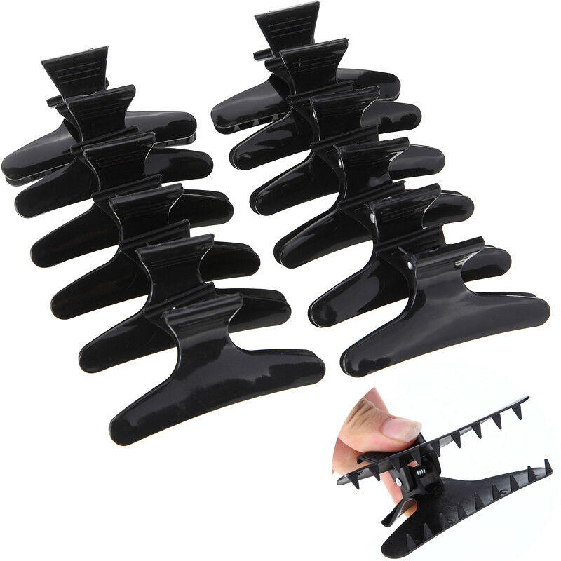 Black Hair Clips Hairdressing Tool 12Pcs/Set