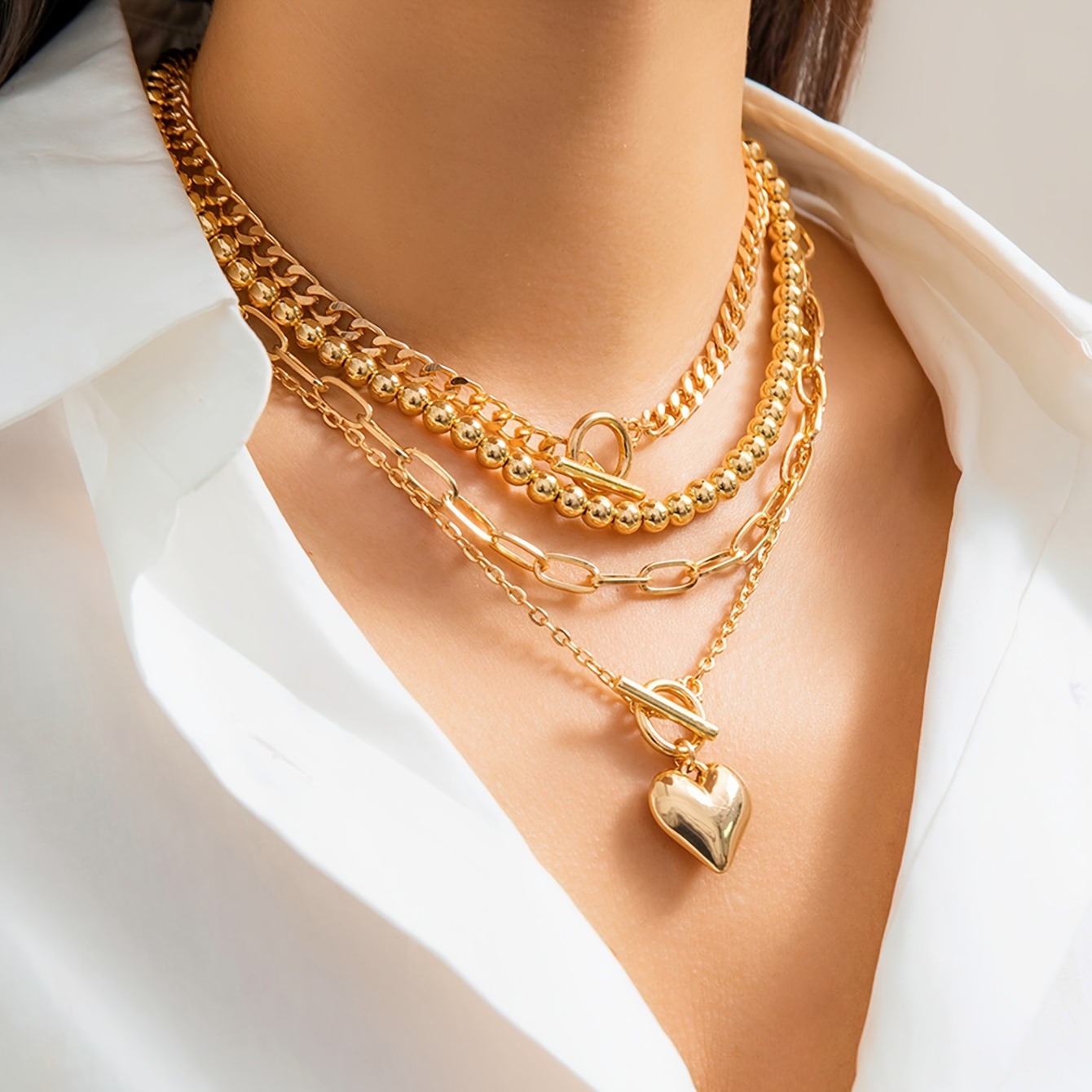 Elegant Multi-Layer Women's Necklace.