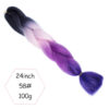 Black, pink, purple, and blue