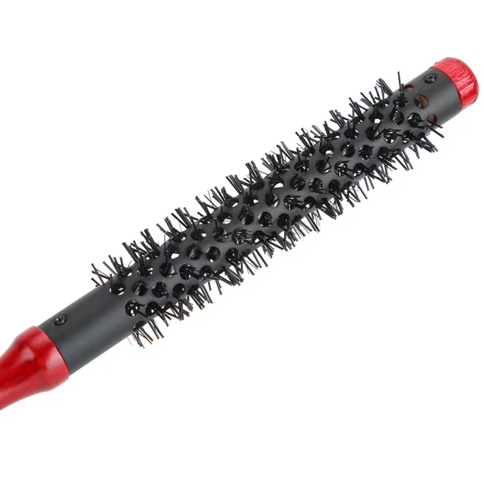 Professional Wooden Round Hair Styling Brush with Pointed Tail – Heat Resistant Roller Comb - Image 4