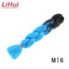 Black with light blue