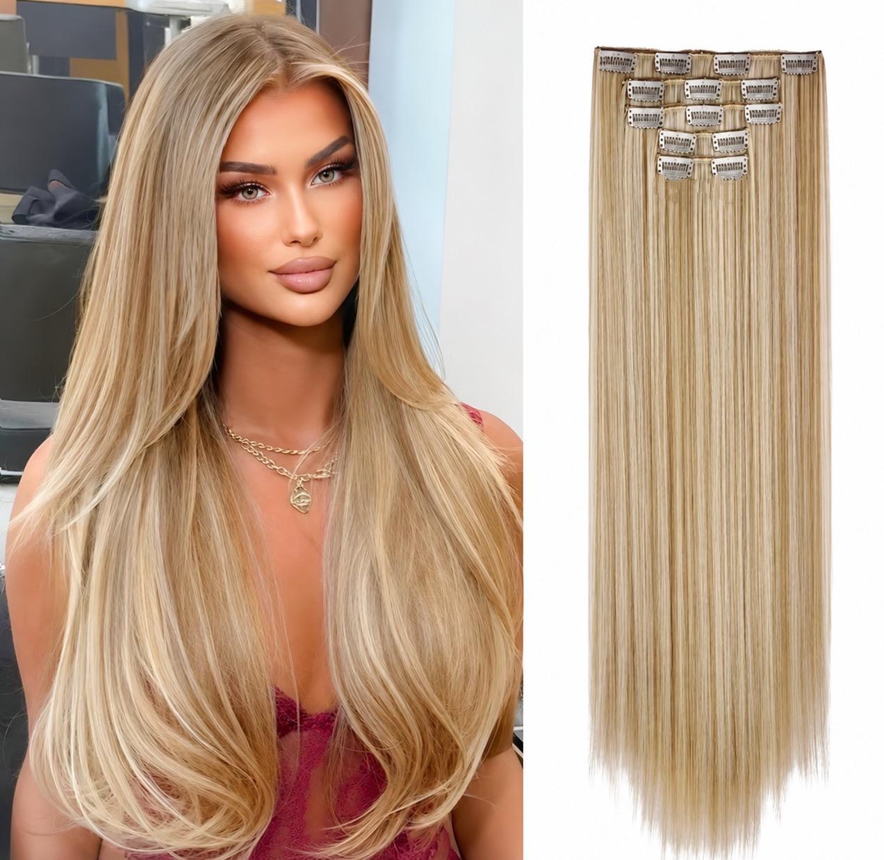 5 قطع طقم وصلات شعر حراري - Heat Resistant Hair Extension
