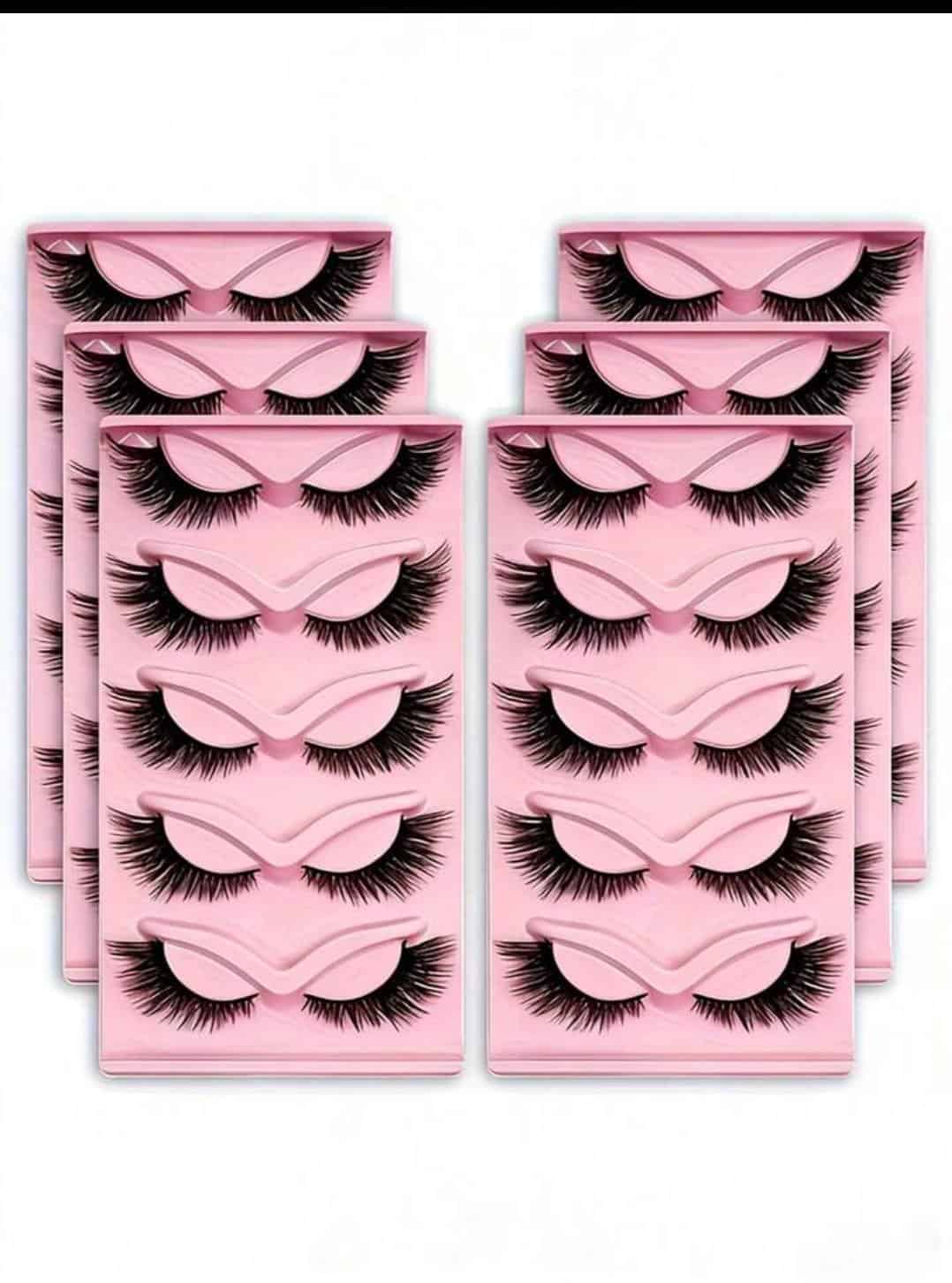 رموش Cat Eye صناعية – 5 أزواج
