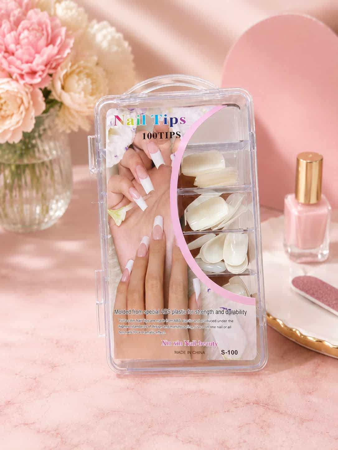 أظافر تركيب لون حليبي  – 100 قطعة (Nail Tips 100PCS)