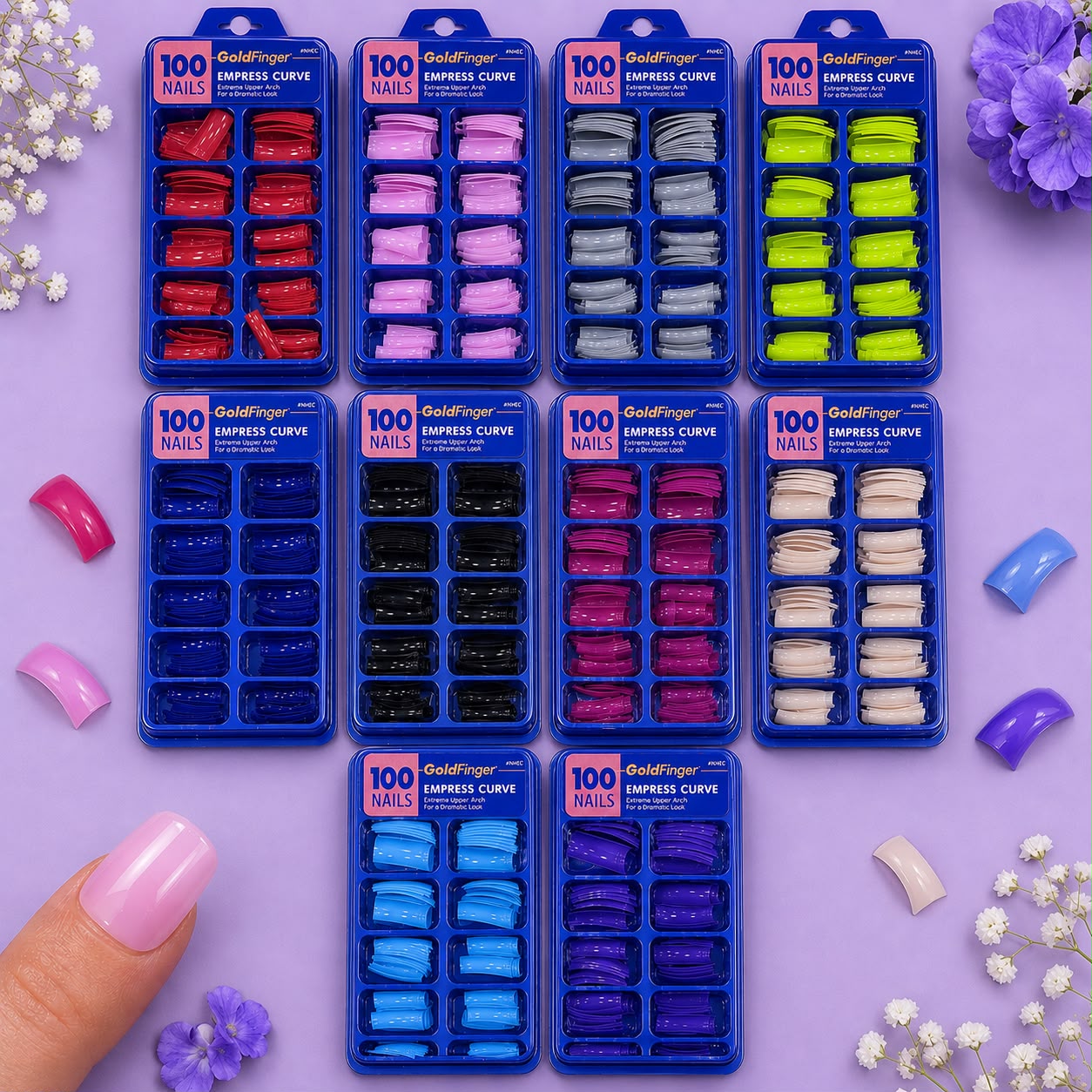 Colored Nail Extensions –