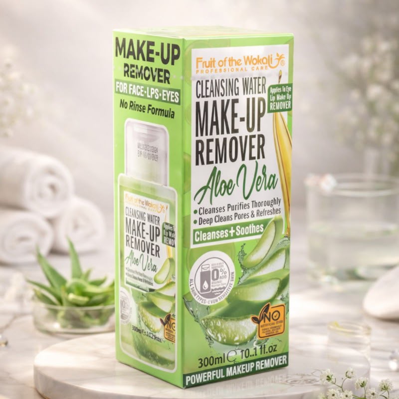 Fruit of the Wokali Aloe Vera Cleansing Water Make-Up Remover – 300ml